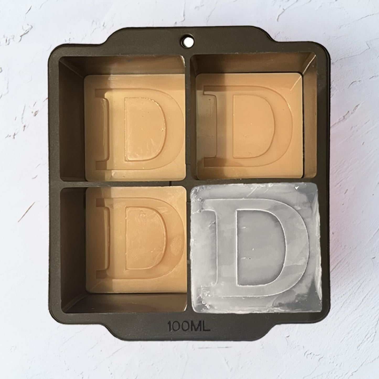 Letter G Monogram Ice Cube Mold Custom Ice Cube Mold 2 Inch Big Initials Silicone Ice Cube Tray Gifts for DAD Gifts for Him