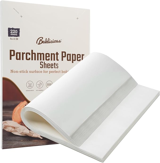 Baklicious 5.5x5.5inch 1100pcs Unbleached Non-Stick Hamburger Patty Paper Squares