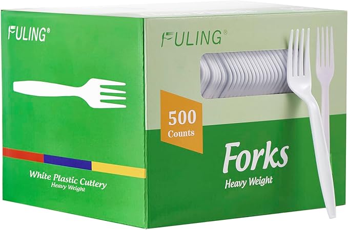 500 Count Heavy Duty White Plastic Tea Spoons Disposable Cutlery Party Utensils Heavyweight