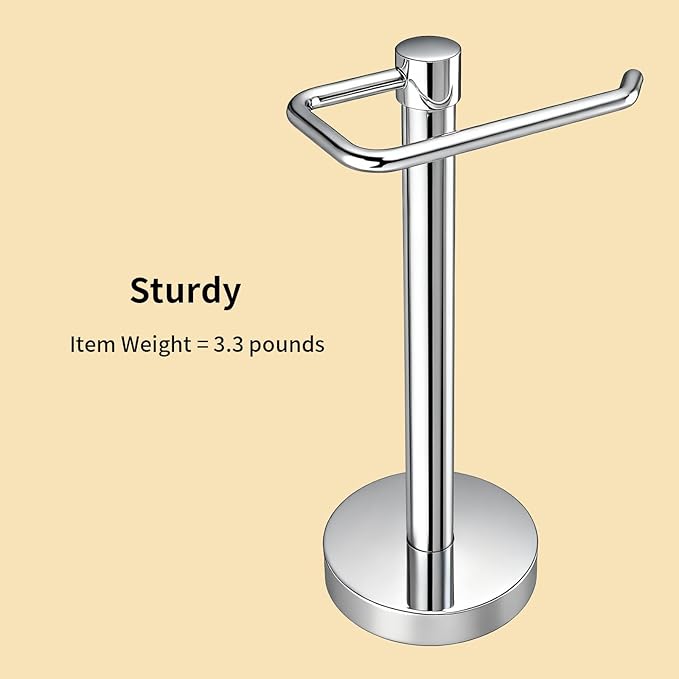 YUMORE Hand Towel Holder Stand Countertop Towel Rack Free Standing Towel Bar Hanger for Bathroom Kitchen