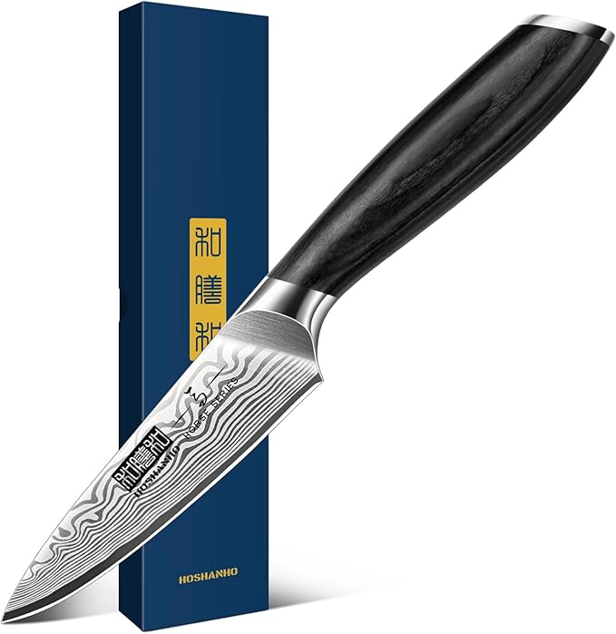 HOSHANHO 7" Santoku Knife, Japanese High Carbon Powder Steel Kitchen Knife