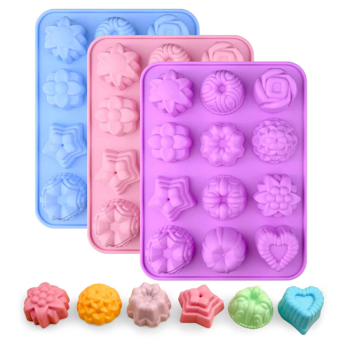 Sakolla Christmas Resin Molds 2 Pack Christmas Silicone Molds Ornaments Resin Molds Round Shape Lettered Pendant for Epoxy Resin Casting DIY Jewelry Keychain Snowflakes Crafts