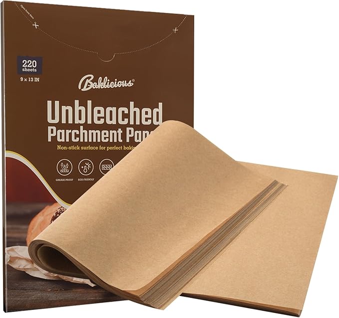 Baklicious 5.5x5.5inch 1100pcs Unbleached Non-Stick Hamburger Patty Paper Squares