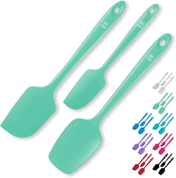DI ORO Silicone Spatula Set - 600F Heat Resistant, 3-Pc Lavender