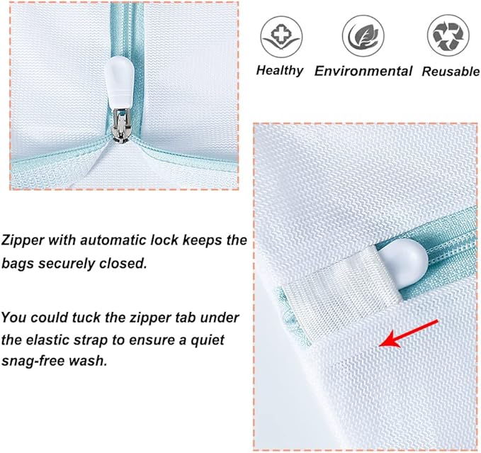 Tenn Well Extra Large Mesh Laundry Bags, 2 Pack 43 x 35 inch Jumbo Delicates Bag for Washing Machine, Large Mesh Bags for Delicates, Coats, Blankets, Bedding, Toys, Pet Items