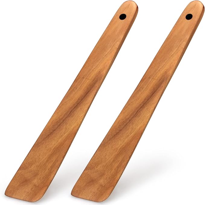 Teak Wooden Spatula for Cooking Spoon Non Toxic Kitchen Utensil Spurtle