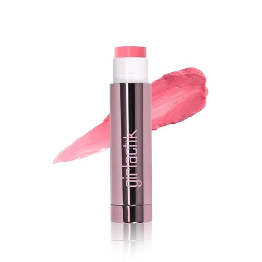Girlactik Jello Gloss Lip Balm - Original Lip Care with Vitamin E, Aloe Vera, Avocado and Apricot Kernel Oil for Hydrating, Moisturizing Lip Balm with Glossy, Smooth, 4.5 g / 0.15 oz (Be Pink)