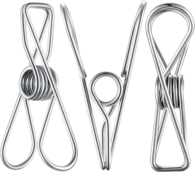 Clothespins 20PCS - Picture & Food Clips, Hanging Clothes & Photo Clips (Small Size)