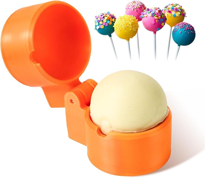 LJRSWDA Round Cake Pop Mold Shapes Press Set, Sphere Circle Cake Pop Cutter and Pusher, Baking Tools Accessories for Cake Pops, Cookies, Wedding and Party Desserts (1pcs)