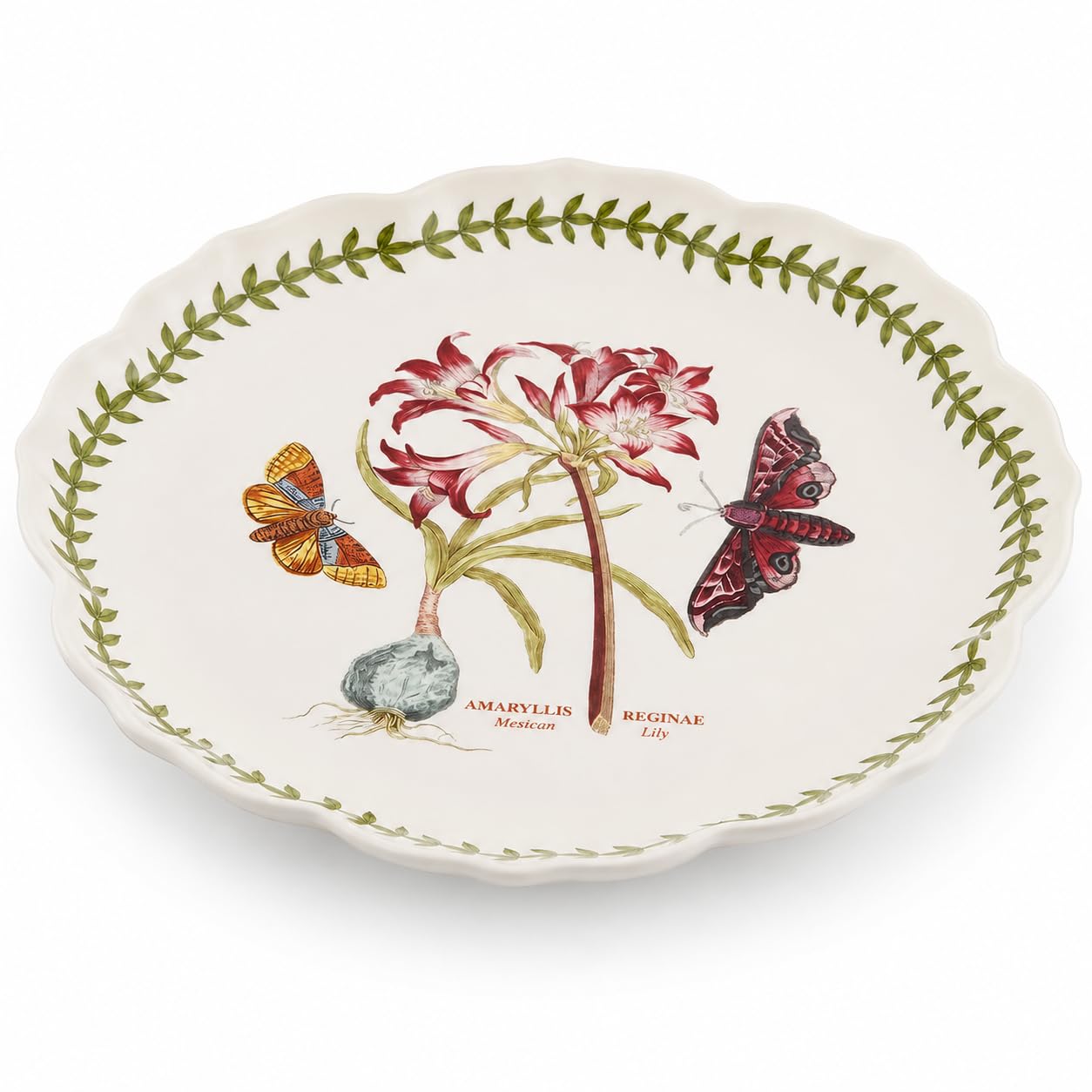 Portmeirion Botanic Garden Lotus Salad Plates - Scalloped Rim, Set of 4