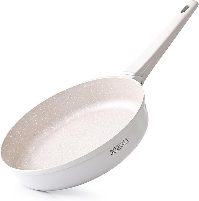 THE ROCK SOHO 12.5-Inch Nonstick Frying Pan – Compact for Urban Kitchens, Nothing Sticks, Never Warps, Lasts Longer, Oven & Dishwasher Safe, Black
