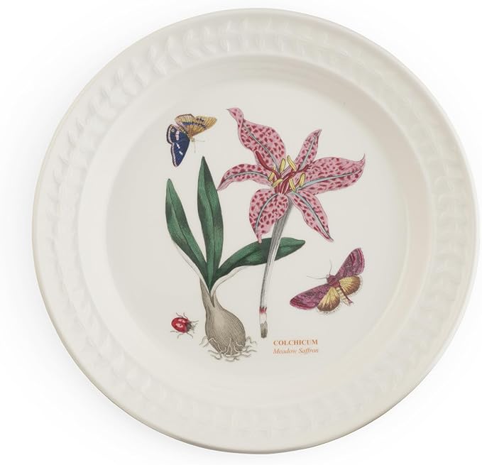 Portmeirion Botanic Garden Harmony Papilio Emerald Dinner Plate - White