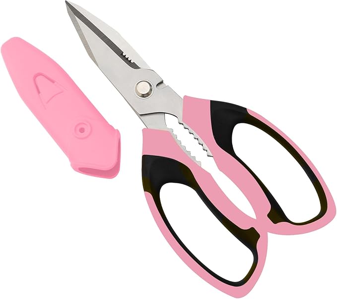 BoFuYuan Utility Scissors All Purpose heavy duty 8-Inch Yellow