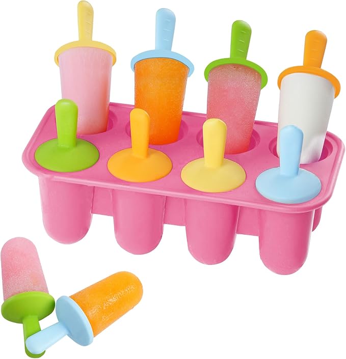 Silicone Popsicle Molds for Toddlers, 6-Cavity Mini Popsicle Molds