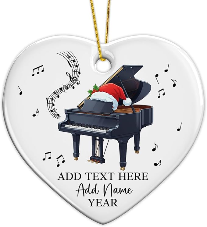 Customized Tuba Instrument Christmas Ceramic Ornament 2026, Tuba Player Christmas Tree Ornaments, Personalized Tubaist Xmas Ornament with Text Name & Year, Gifts for Men Women Music Lovers