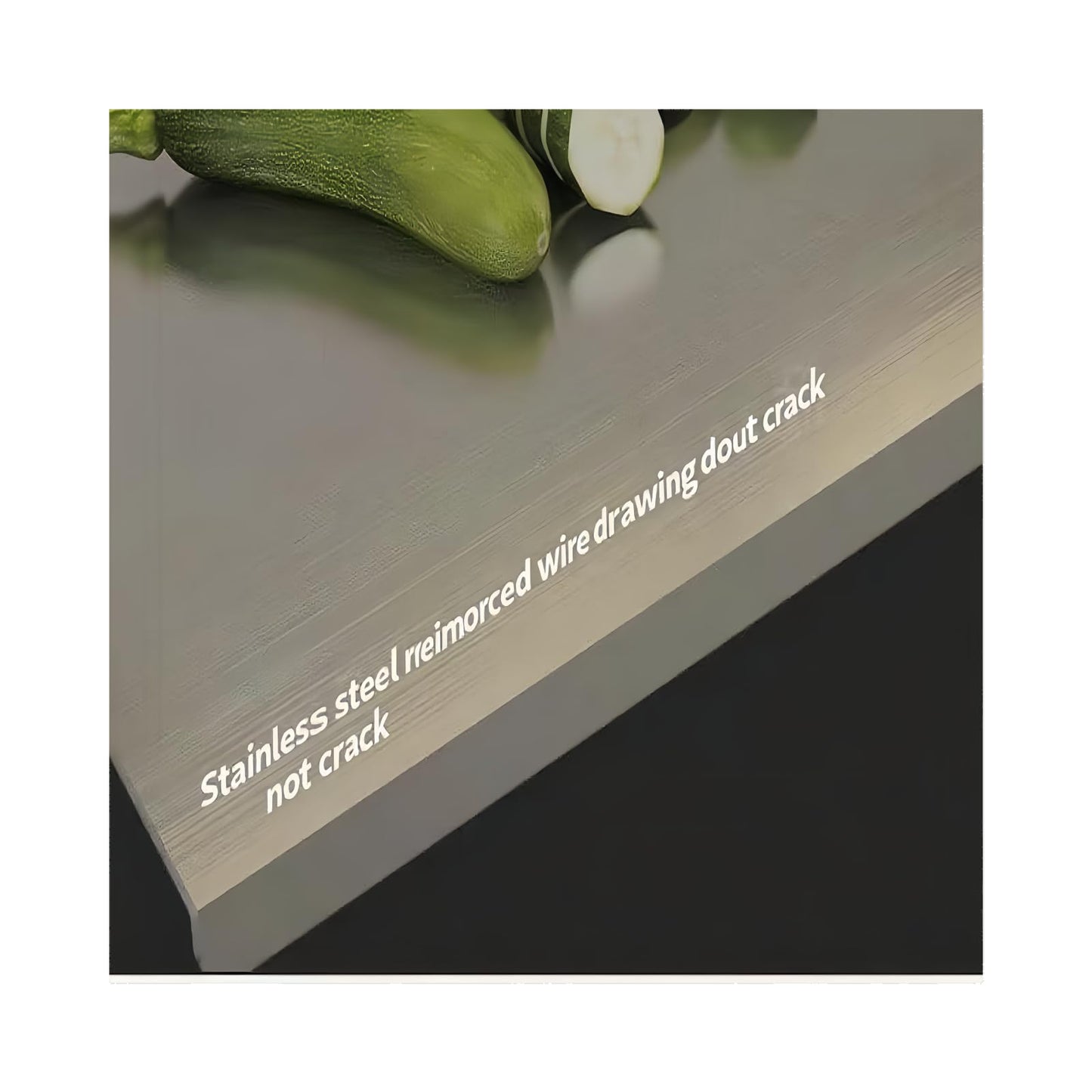 Large Stainless Steel Cutting Board,Suitable for Cutting Meat,Dicing,Vegetables,Fruits,Bread and Baking.ItIsConvenienttoClean,EasytoStoreandCan Be Washed in a Dishwasher (30 * 40)