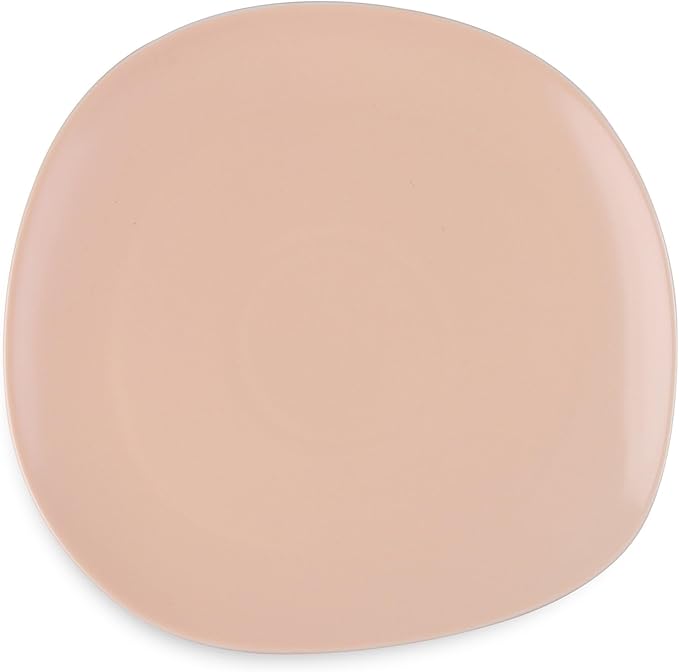 Stone Lain Delilah Dinner Plate 6-Piece Dish Set, Porcelain, Peach