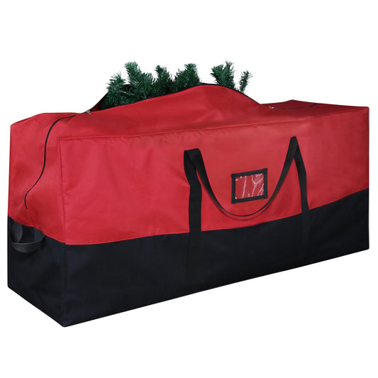 BSTGE Christmas Tree Storage Bag, 600D Oxford Extra Large Moving Bags, Fits Up to 7.5 Ft Artificial Trees, Heavy-Duty Waterproof Christmas Decorations Storage Bags with Handles, Zippers & Card Slot