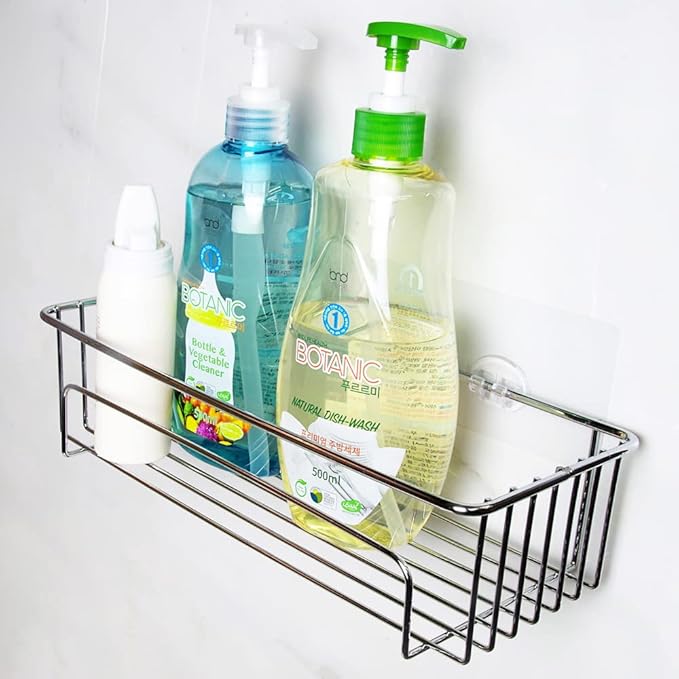 2pcs Shower Caddy Adhesive Replacement,Shower Shelves Adhesive Strip Pad Shower Organizer Sticker Replacement Bathroom Heavy Duty Strong Sticky Wall Adhesive