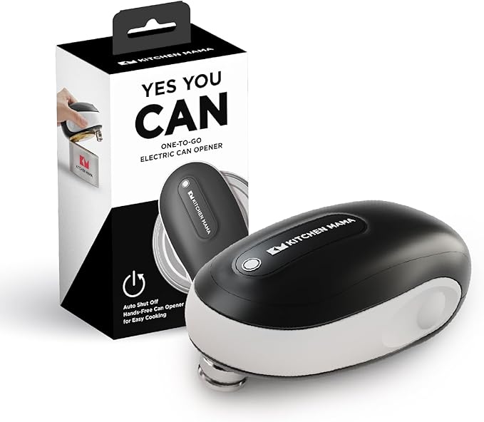 Kitchen Mama One-To-Go Electric Can Opener, Yellow