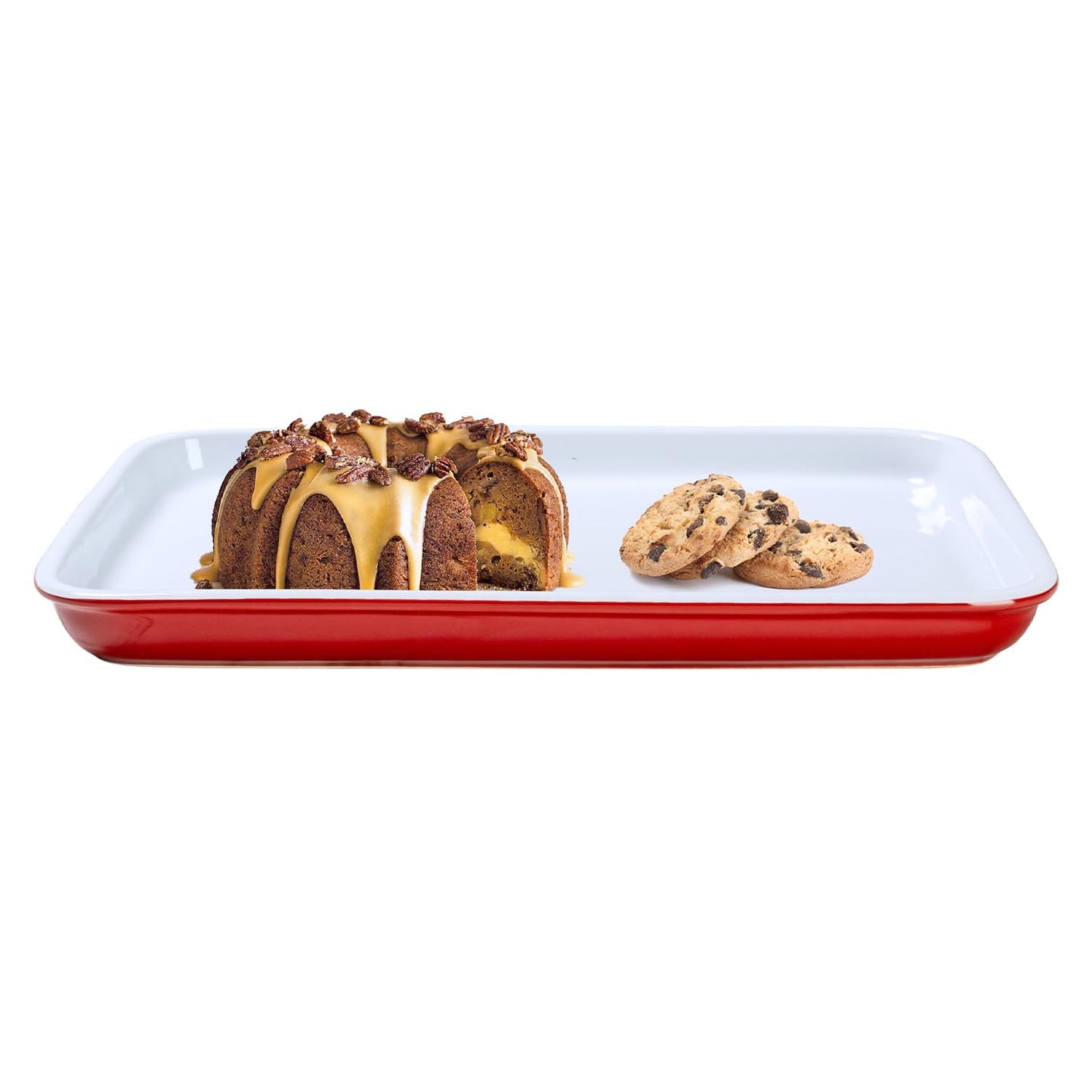 Emeril Lagasse 15.75 IN Large Baking Sheet – Stoneware Cookie Sheet & Baking Tray, Oven Safe Baking Trays for Oven