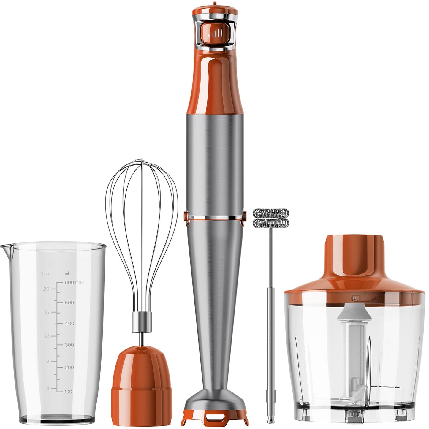 Turelar Immersion Blender Handheld Corded, 1100W 5 in 1 Hand Blender Set