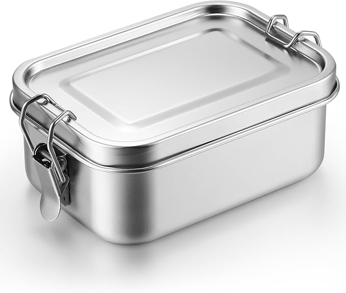 Umigy Stainless Steel Food Containers, 5 Sizes, Divided, 5 Pcs