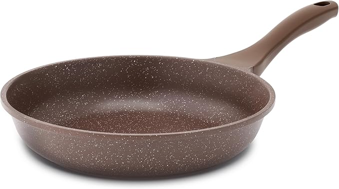 SENSARTE Nonstick Frying Pan Skillet, Swiss Granite Coating Omelette Pan, Healthy Stone Cookware Chef's Pan, PFOA Free (8/9.5/10/11/12.5 Inch) (10 Inch)