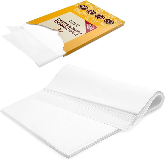 Katbite 200Pcs 9x13 inch Heavy Duty Parchment Paper Sheets, Precut Parchment Paper for Quarter Sheet Pans Liners, Baking Cookies, Bread, Meat, Pizza, Toaster Oven (9"x13")