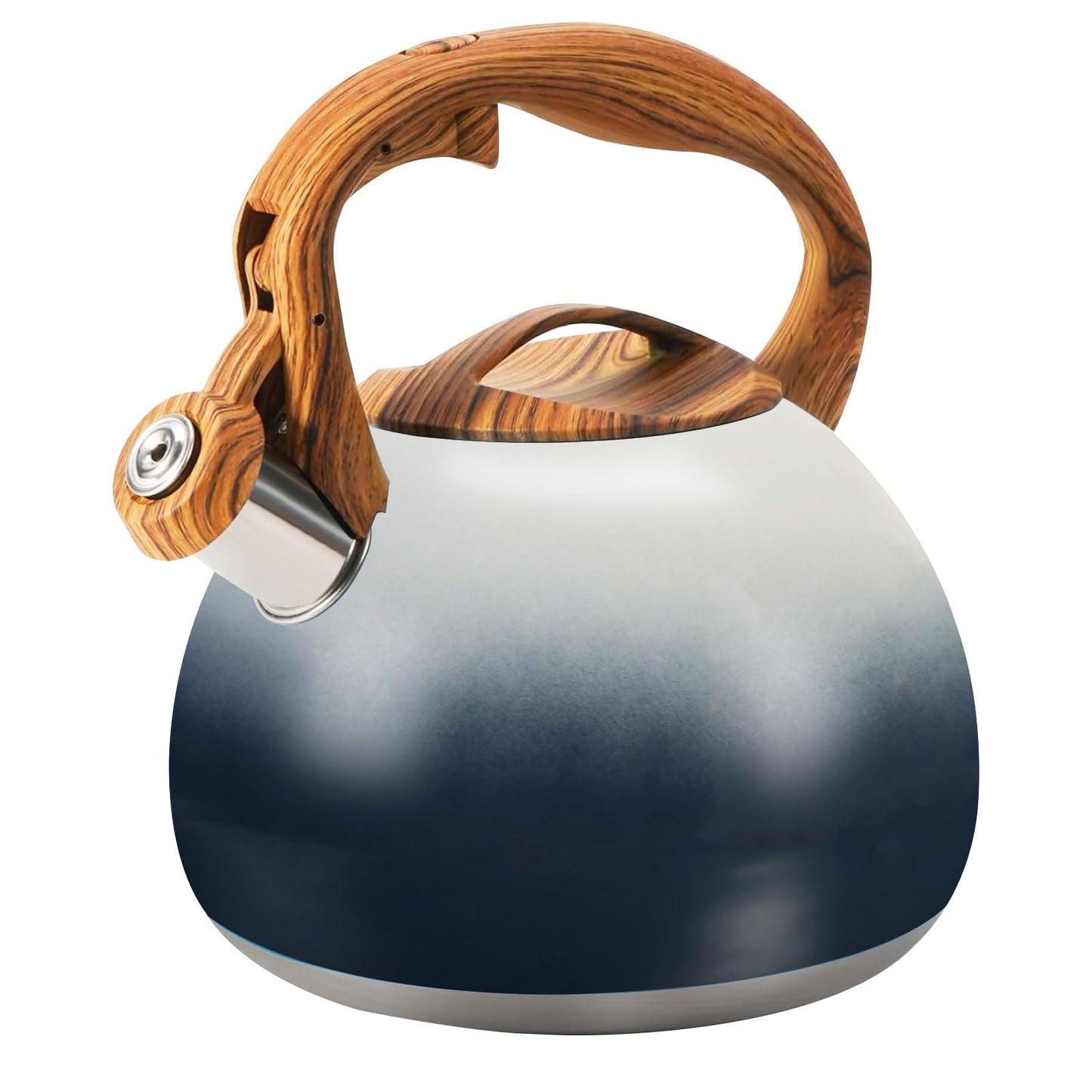 Foedo 3.2Qt Stainless Steel Whistling Tea Kettle Stovetop, Dark Green