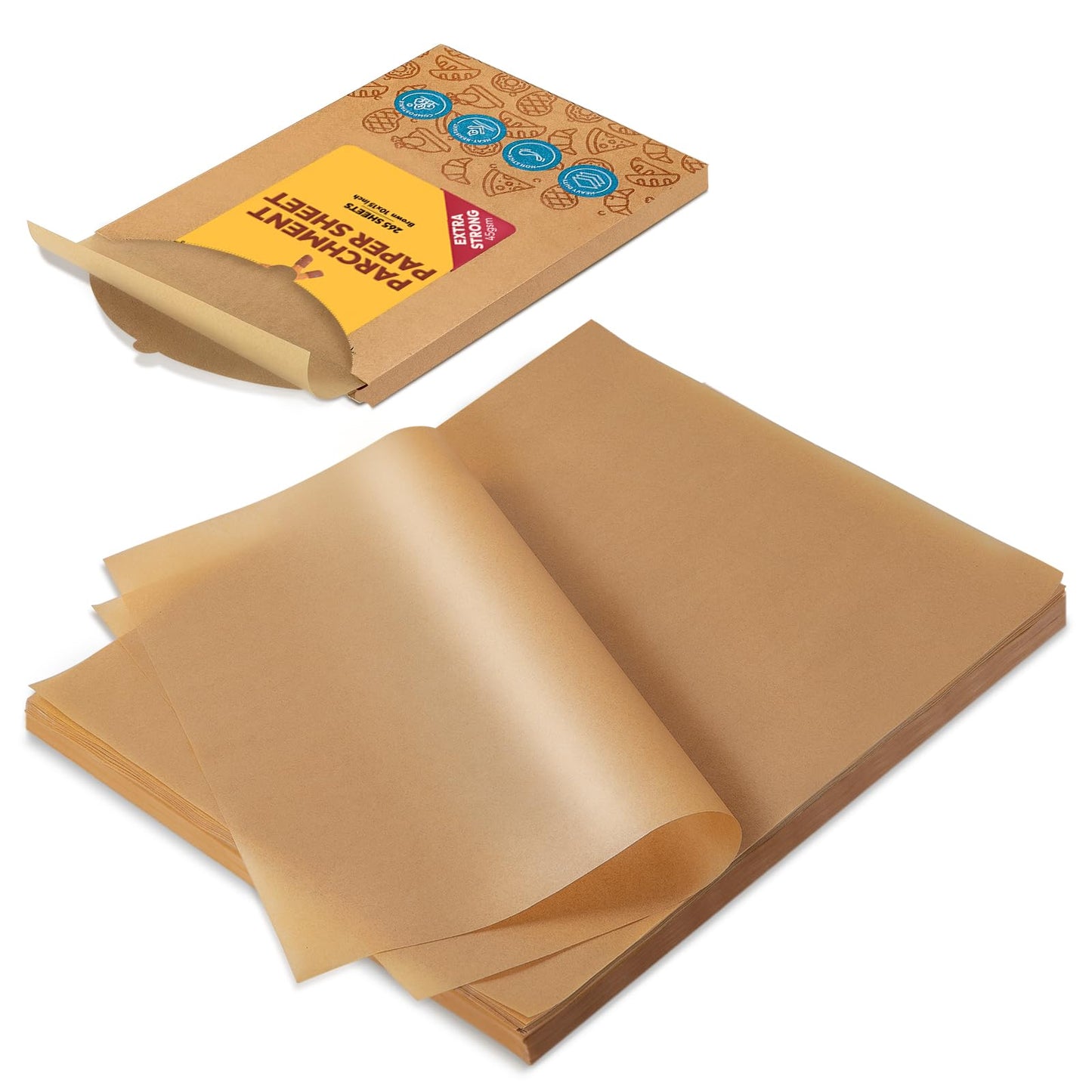 Katbite Parchment Paper Baking Sheets, 265 Pcs, 10x15 Inch, Heavy Duty