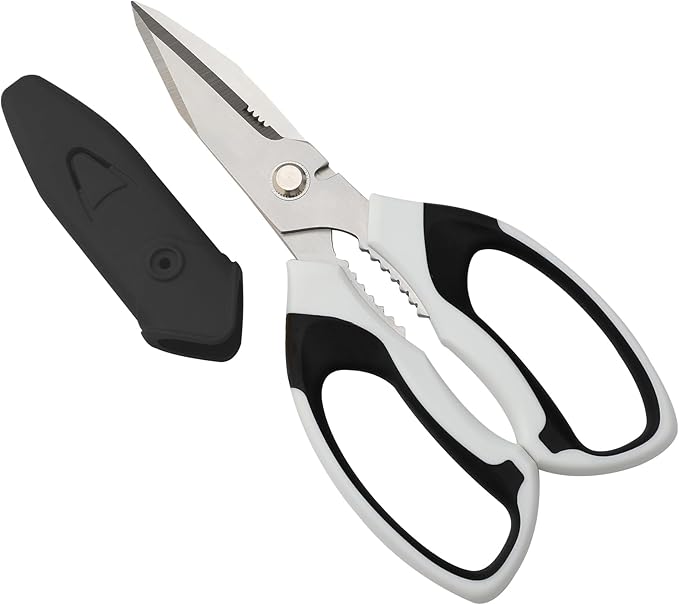 BoFuYuan Utility Scissors All Purpose heavy duty 8-Inch Yellow