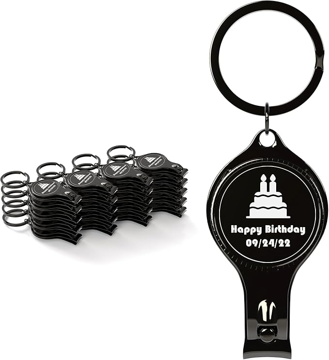 20pcs Personalized 4 in 1 Multi Function Bottle Opener, Nail Clipper, Wedding Favors Brewery, Private Customized, Gold, Multitool Gifts for Men