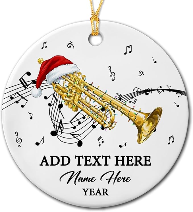 Personalized Drum Set Ceramic Christmas Ornament 2026, Customized Text Year Name Drummer Keepsake Ornaments Gift for Women Men Friend Daughter Son, Drumming Drum Set Ceramic Ornament for Appreciation