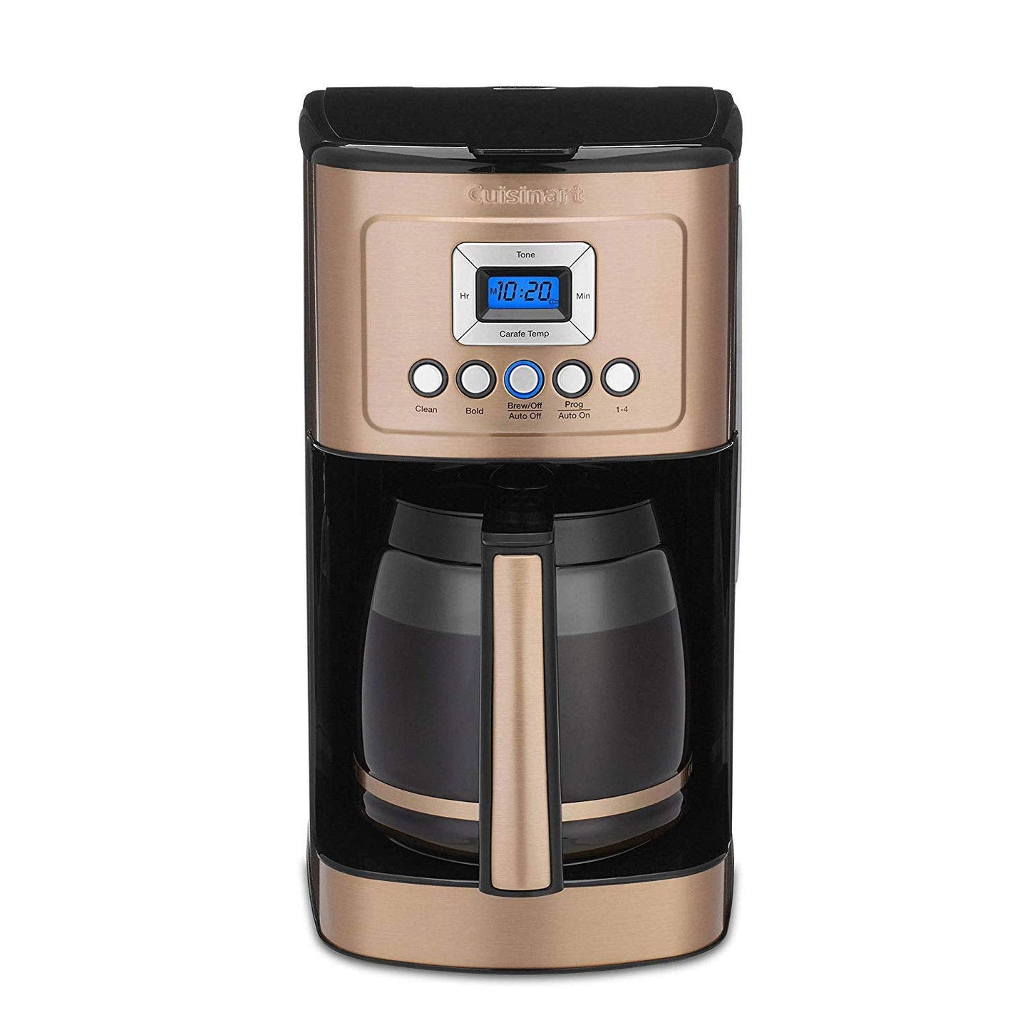 Cuisinart 14-Cup Coffee Maker, Programmable PerfecTemp Glass Carafe Coffee Machine with 1-4 Cup Setting, Brew Strength Control and Brew Pause, Stainless Steel, DCC-3200WNAS, White