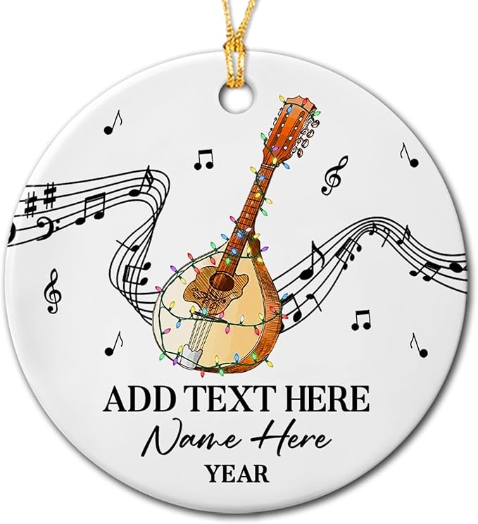 Personalized Drum Set Ceramic Christmas Ornament 2026, Customized Text Year Name Drummer Keepsake Ornaments Gift for Women Men Friend Daughter Son, Drumming Drum Set Ceramic Ornament for Appreciation
