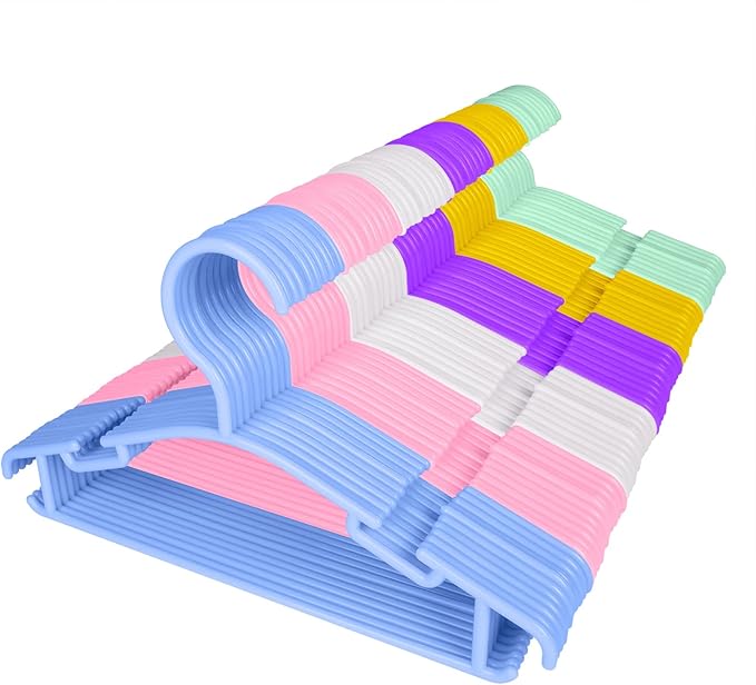 GoodtoU Kids Hangers Plastic - Kids Hanger 100 Pack Hangers for Baby Clothes Infant Toddler Childrens Hanger