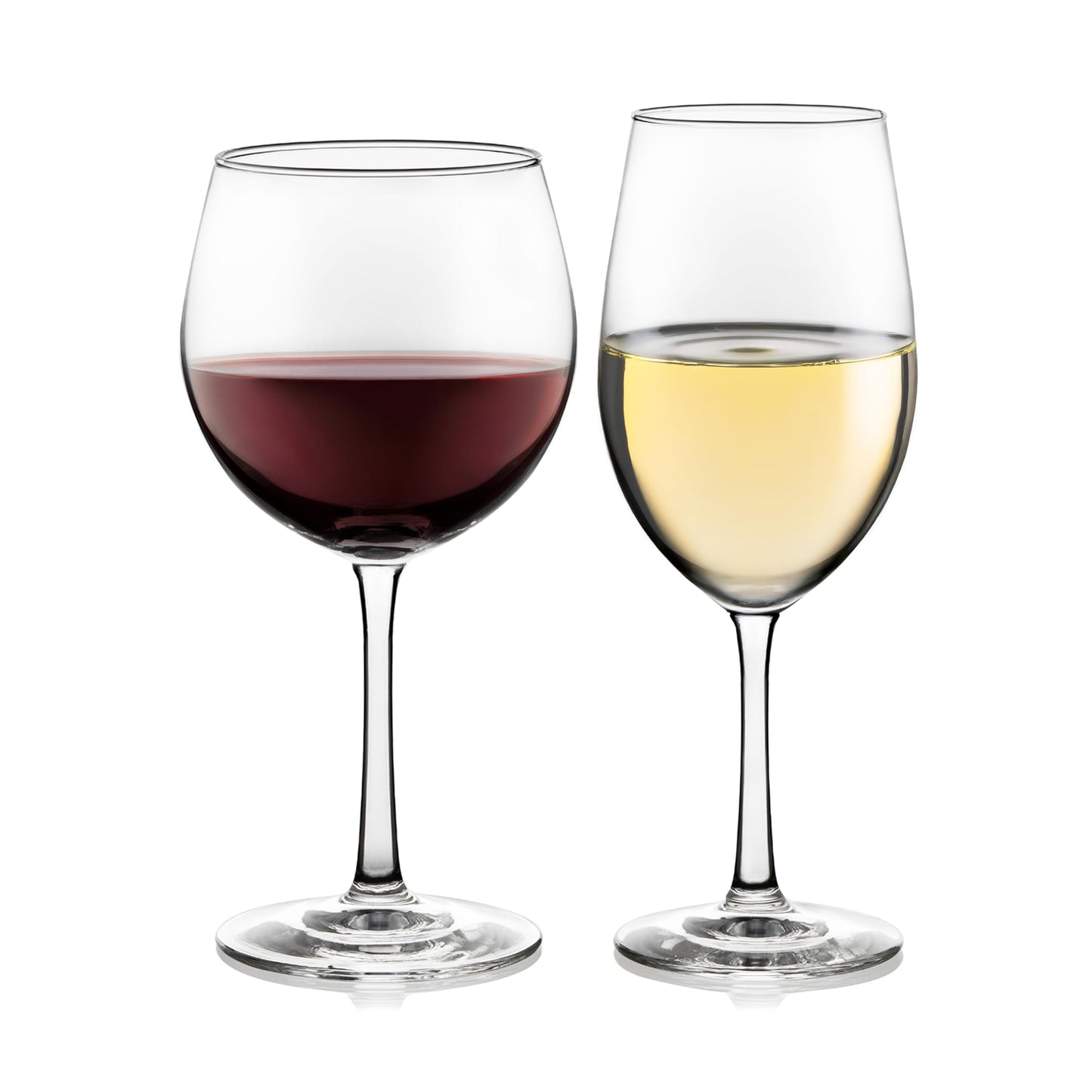 Libbey Vineyard Reserve Wine Glass Set of 8, Clear Wine Glasses for Red and White Wine, Great for Merlot, Bordeaux, Chardonnay, Gifts, Holiday, Birthday Party