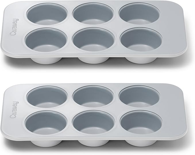 Caraway Non-Stick Ceramic-Coated 12-Cup Muffin Pan Duo