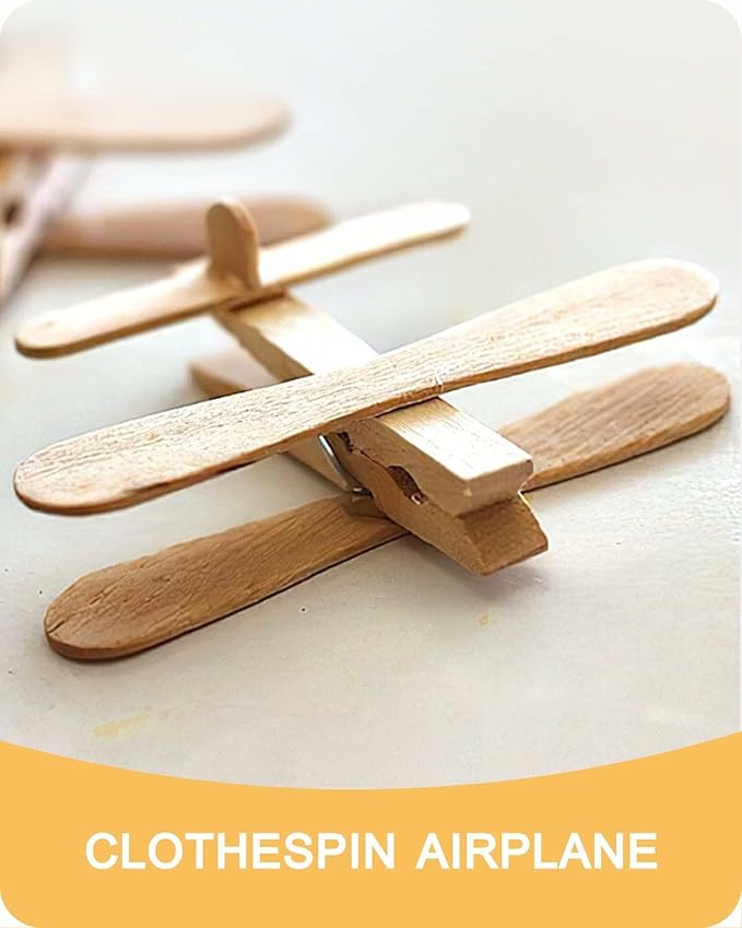 Clothes Pins, Wooden Clothespins for Crafts, Strong Grip Close Pins Birchwood Clothes Clips Laundry Clothesline Clothespin Clothing Pegs for Hanging Baby Clothing Photos, 2.83 Inch, Pack of 50