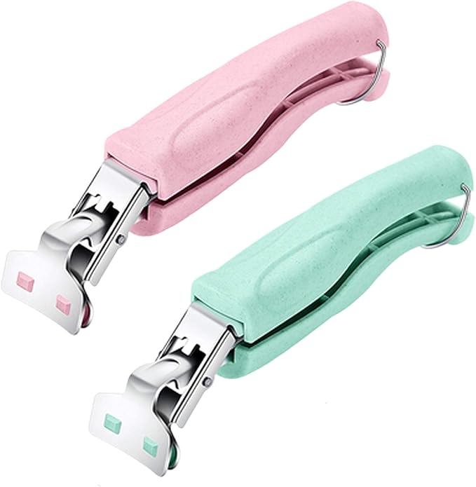 SPTECHMAKE Stainless Steel Bowl Gripper Clips, 3, Blue Green Pink