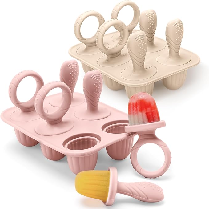 Silicone Toddlers Popsicle Molds with Sticks