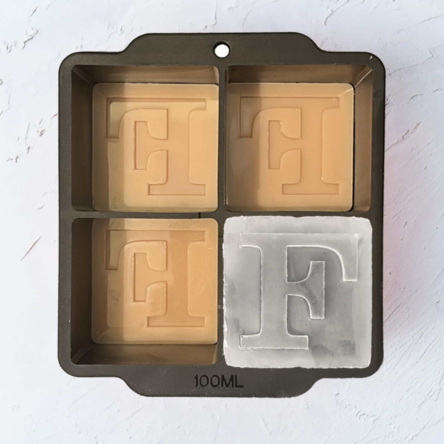 Letter G Monogram Ice Cube Mold Custom Ice Cube Mold 2 Inch Big Initials Silicone Ice Cube Tray Gifts for DAD Gifts for Him