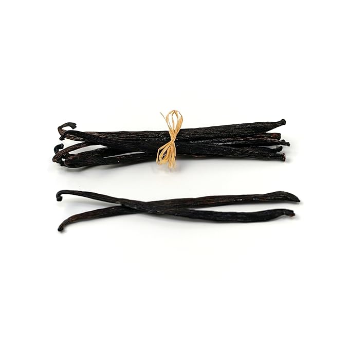 25 Vanilla Beans - Whole Extract Grade B Pods for Baking, Homemade Extract, Brewing, Coffee, Cooking - Tahitian