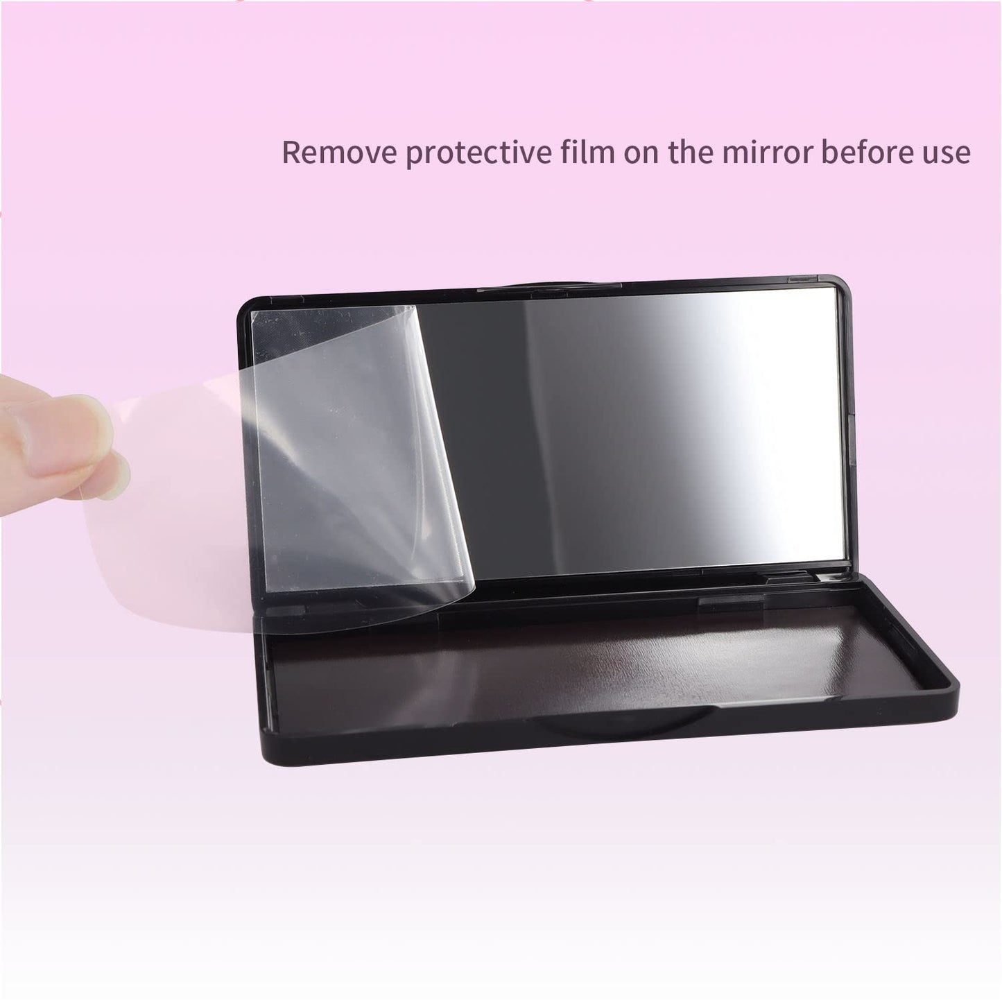 5 Pack Magnetic Makeup Palette with Mirror, Empty Eyeshadow Palette Cosmetics Dispensing Storage Box for DIY Eyeshadow Lipstick Blush Powder Foundation