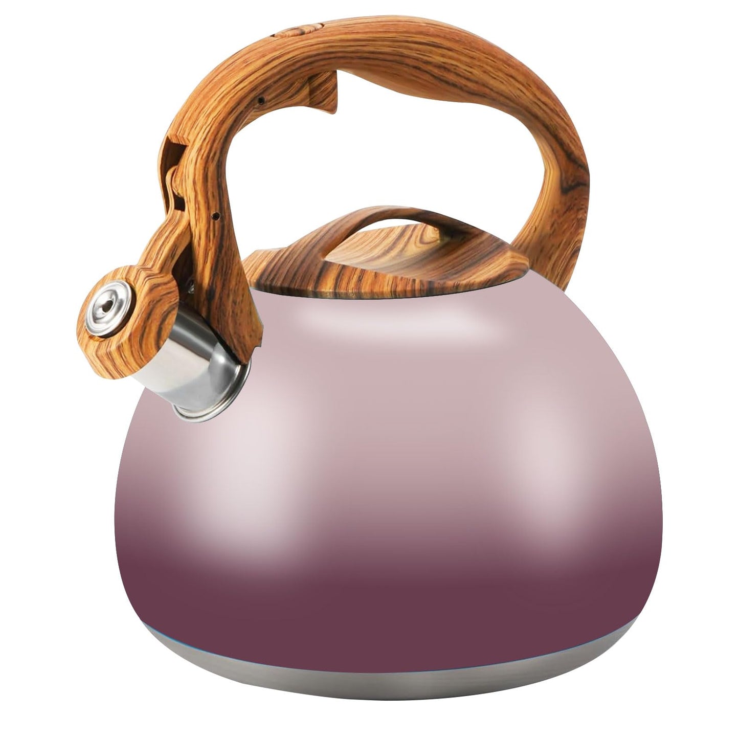 Foedo 3.2Qt Stainless Steel Whistling Tea Kettle Stovetop, Dark Green