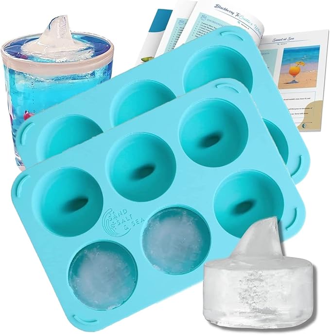 Silicone Shark Fin Ice Cube Tray, 100% Food Grade, BPA-Free Sharkweek Shark Gifts, Dishwasher Safe Silicone, Shark Party or Birthday Gift, Upright-Floating Fin Ice Mold