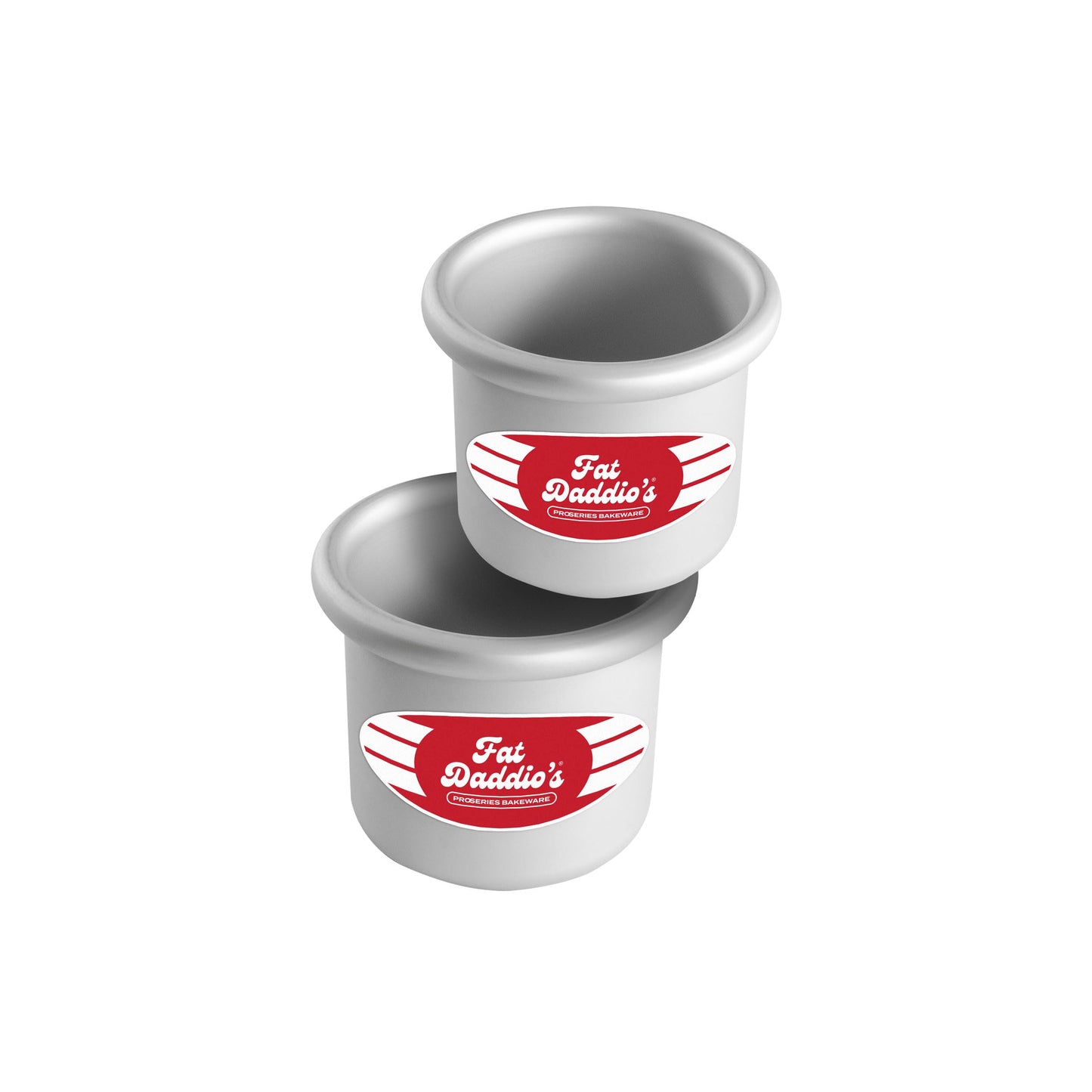 Fat Daddio's Anodized Aluminum Round Cake Pans, 2 Piece Set, 5 x 2 Inch