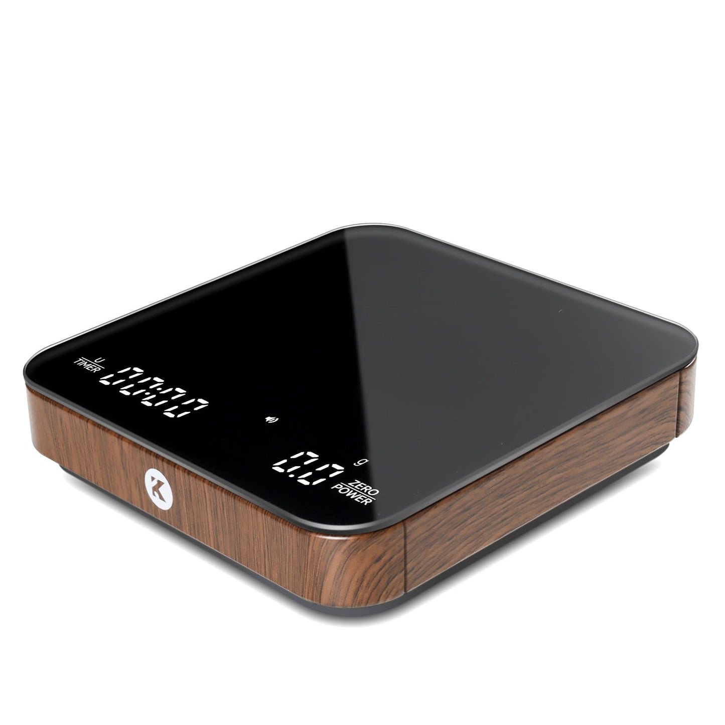 KitchenTour CaféMetric Coffee Scale with Timer 0.1g/2000g - Precision Small Scale for Espresso & Pour Over - Mini Scale with LED Display AAA Battery Black