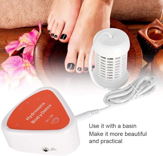 Ionic Detox Foot Bath Spa Machine, Portable Foot Cleanse Machine With Array For Home Beauty Salon Spa Health Care Relief Stress Health Care (Excluding Basin) (US)